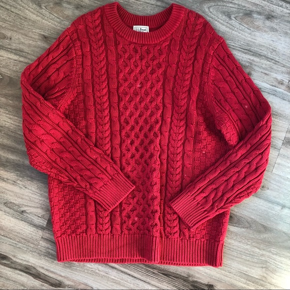 L.L. Bean Other - LL Bean Fisherman Cotton Sweater Size Large